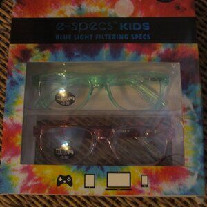 NIB/E-Specs Kids Blue Light Filtering Glasses ~ Pack of 2 ~ BRAND NEW!